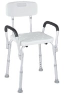 Bath chair with armrest-