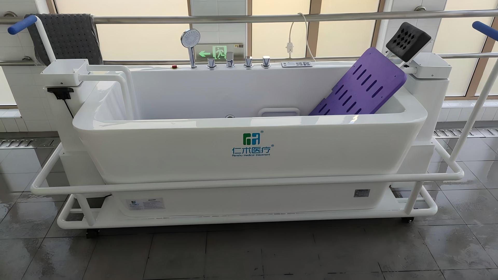 Barrier-free sliding bath